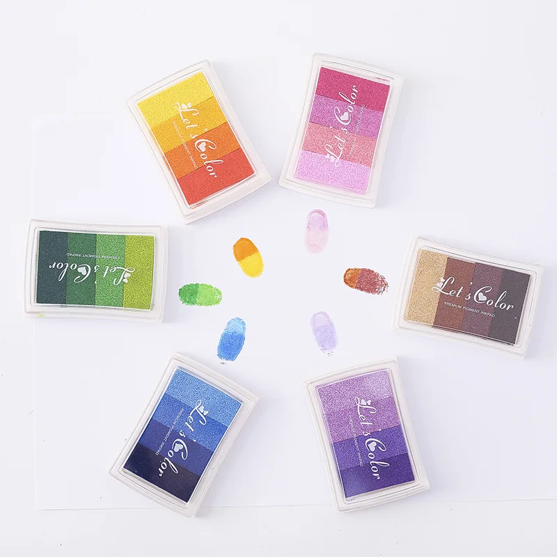 1PCS 4 colors Inkpad Ink stamp - огляд і ціна Self Inking Stamp