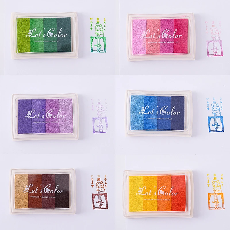 1PCS 4 colors Inkpad Ink stamp - огляд і ціна Self Inking Stamp