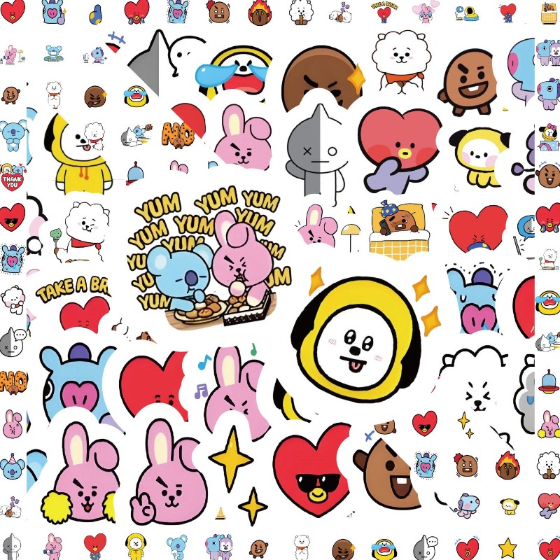 BT21 koya RJ tata Shooky Mang  - огляд і ціна Memo Pad Sticky