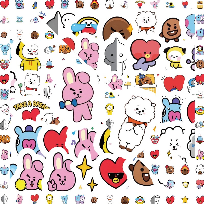 BT21 koya RJ tata Shooky Mang  - огляд і ціна Memo Pad Sticky