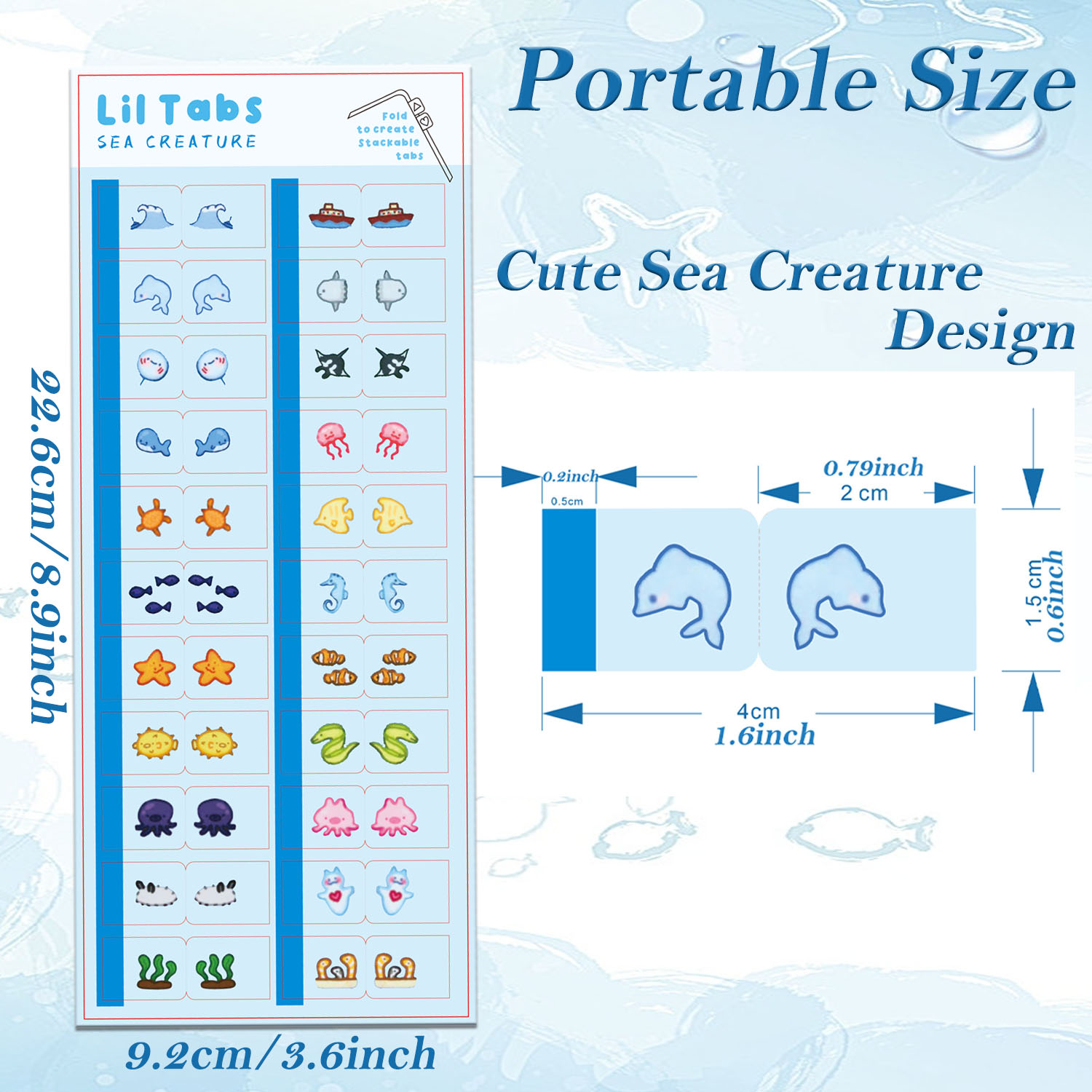 Sea Creature Lil Tab Stickers  - огляд і ціна Memo Pad Sticky
