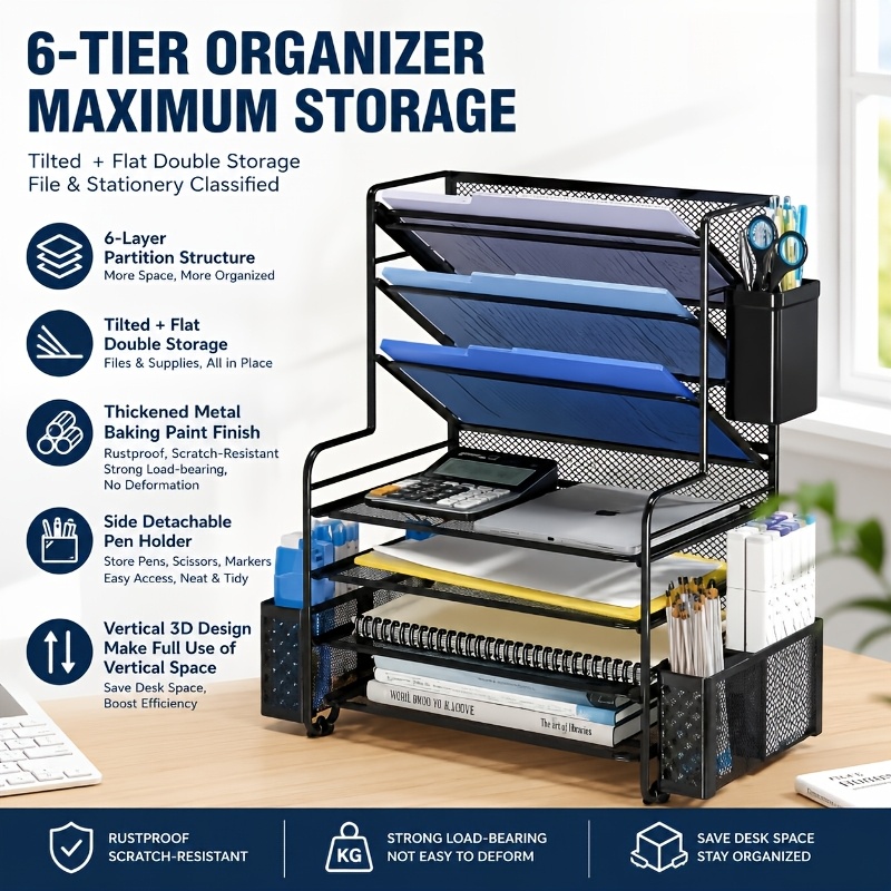 Desk Organizer Storage Contain - огляд і ціна File Folder Hanging