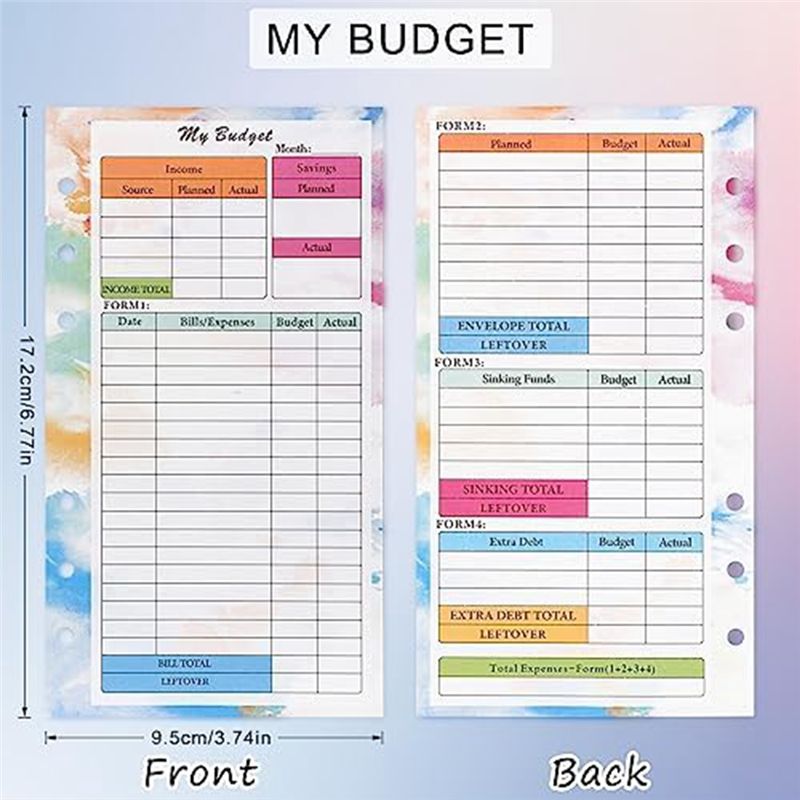 FTGT-A6 Budget Planner Refill  - огляд і ціна Planner Weekly Budget