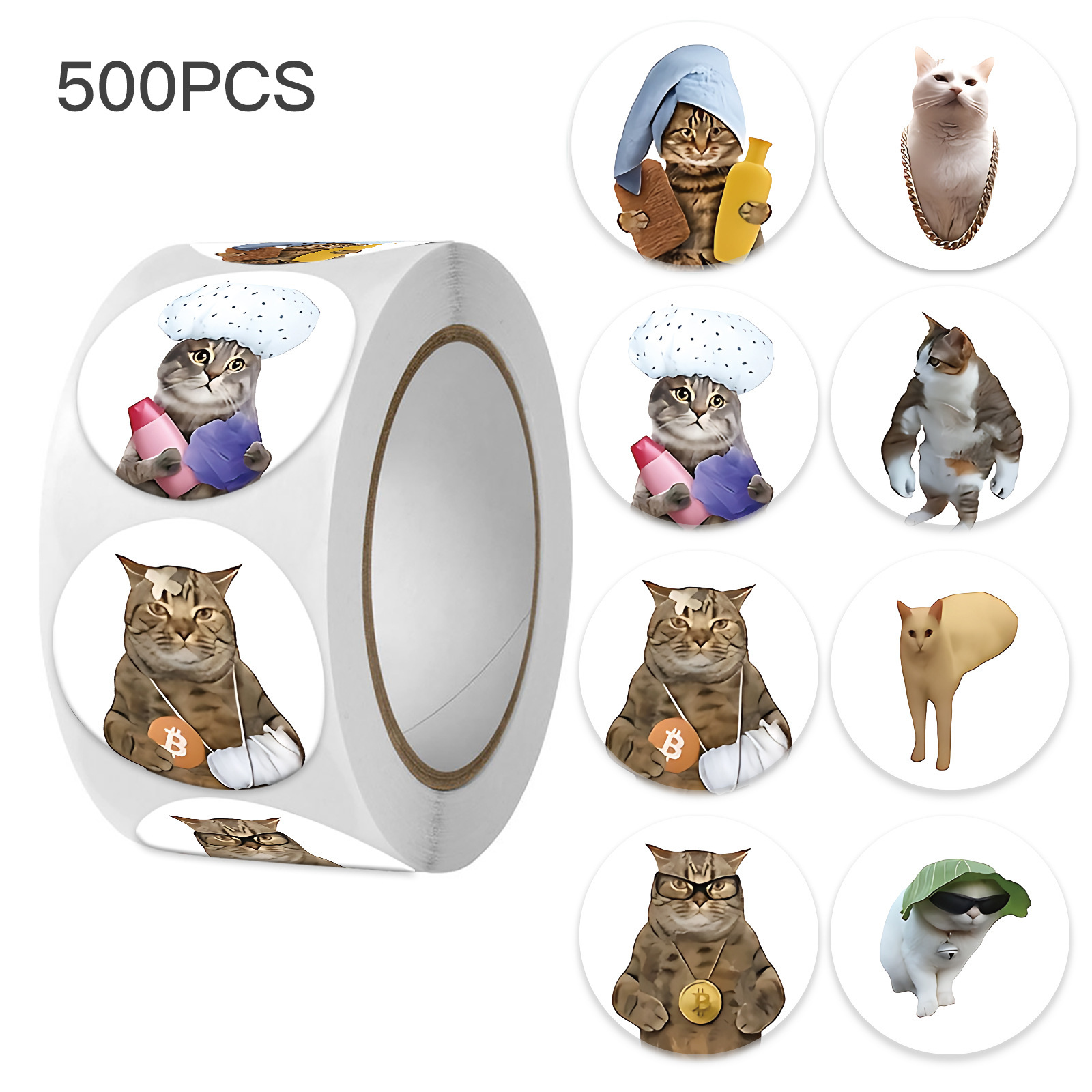 100-500pcs Funny Cat Graffiti  - огляд і ціна Memo Pad Sticky