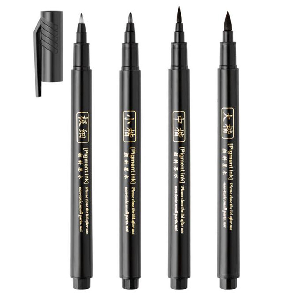 4pc Brush Pen Calligraphy Pen  - огляд і ціна Stationery Warehouse