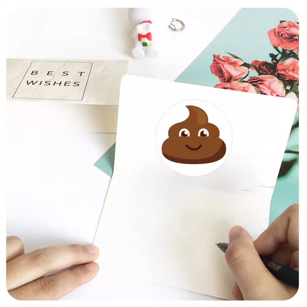 100-500pcs Funny Poop Cartoon  - огляд і ціна Memo Pad Sticky