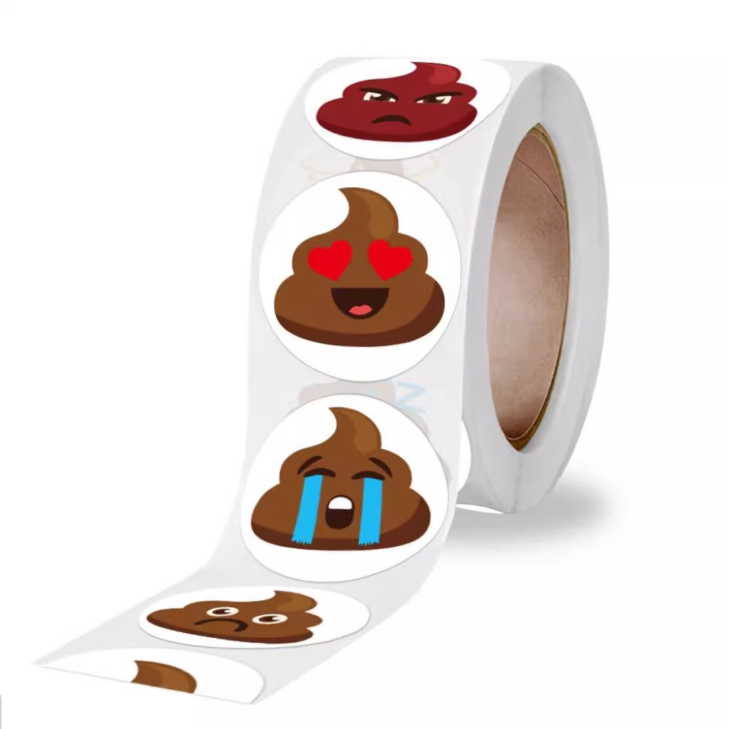 100-500pcs Funny Poop Cartoon  - огляд і ціна Memo Pad Sticky