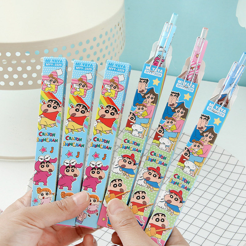 6Pcs Cartoon Crayon Shin-Chan  - огляд і ціна Stationery Warehouse