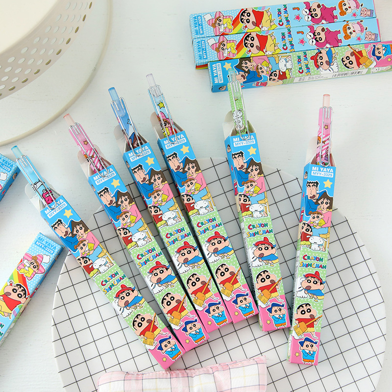 6Pcs Cartoon Crayon Shin-Chan  - огляд і ціна Stationery Warehouse