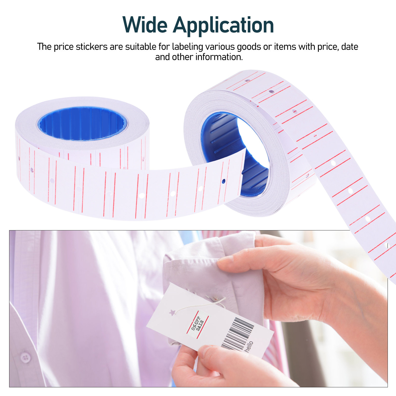 10 Rolls Stickers Price Label  - огляд і ціна Sticker Label Roll