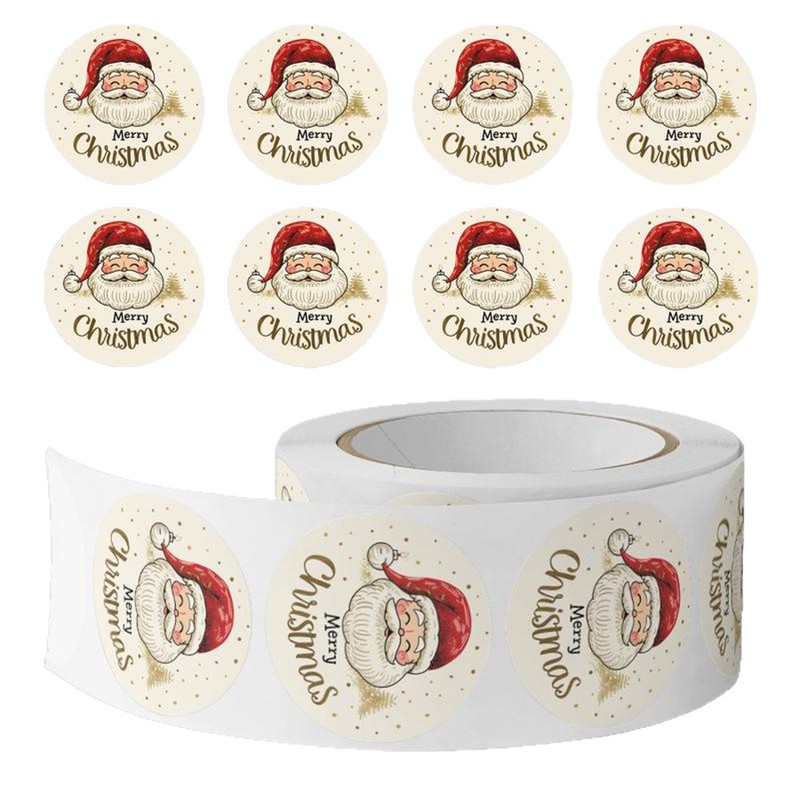 500pcs/Roll Christmas Santa Cl - огляд і ціна Sticker Label Roll