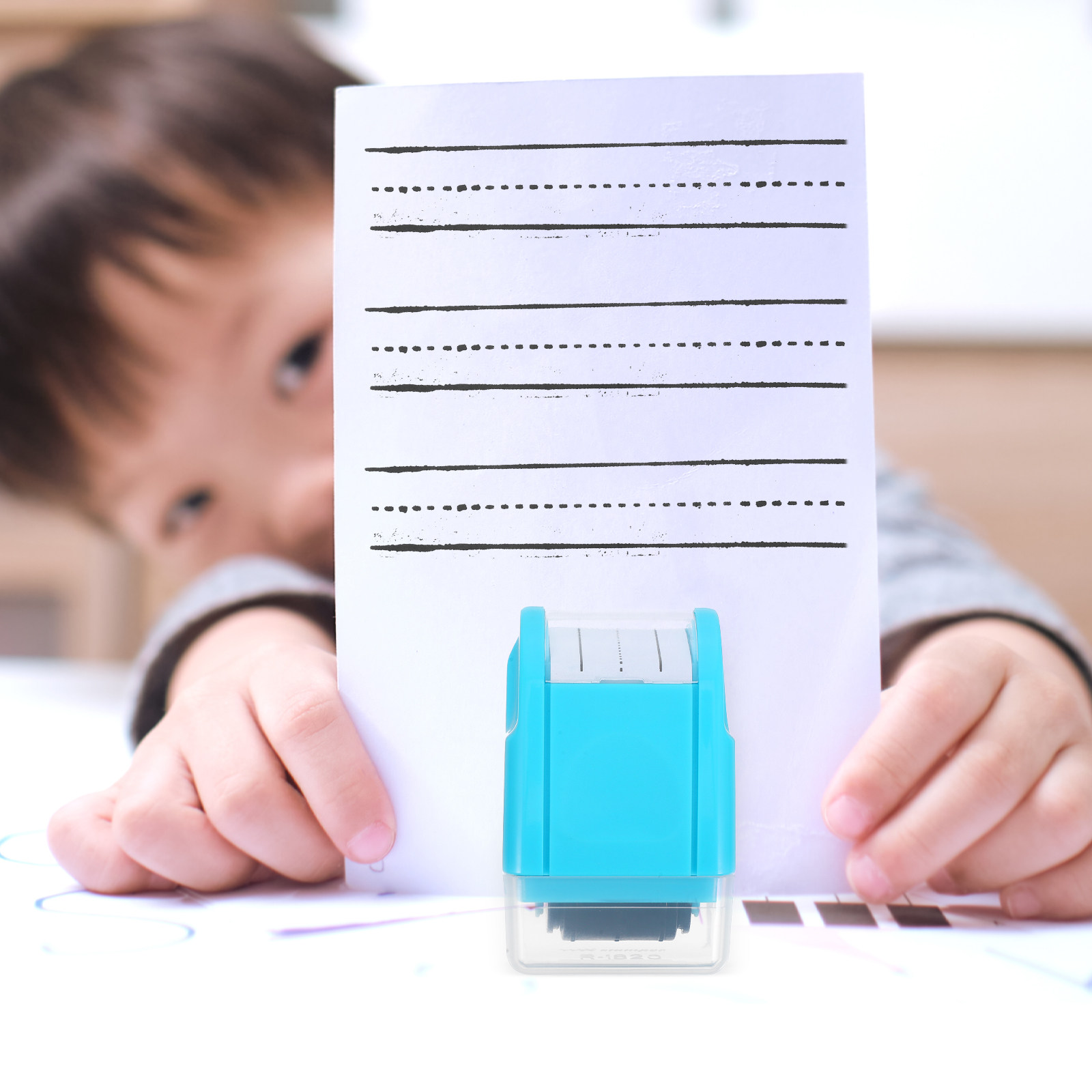 Self Inking Handwriting Lines  - огляд і ціна Self Inking Stamp